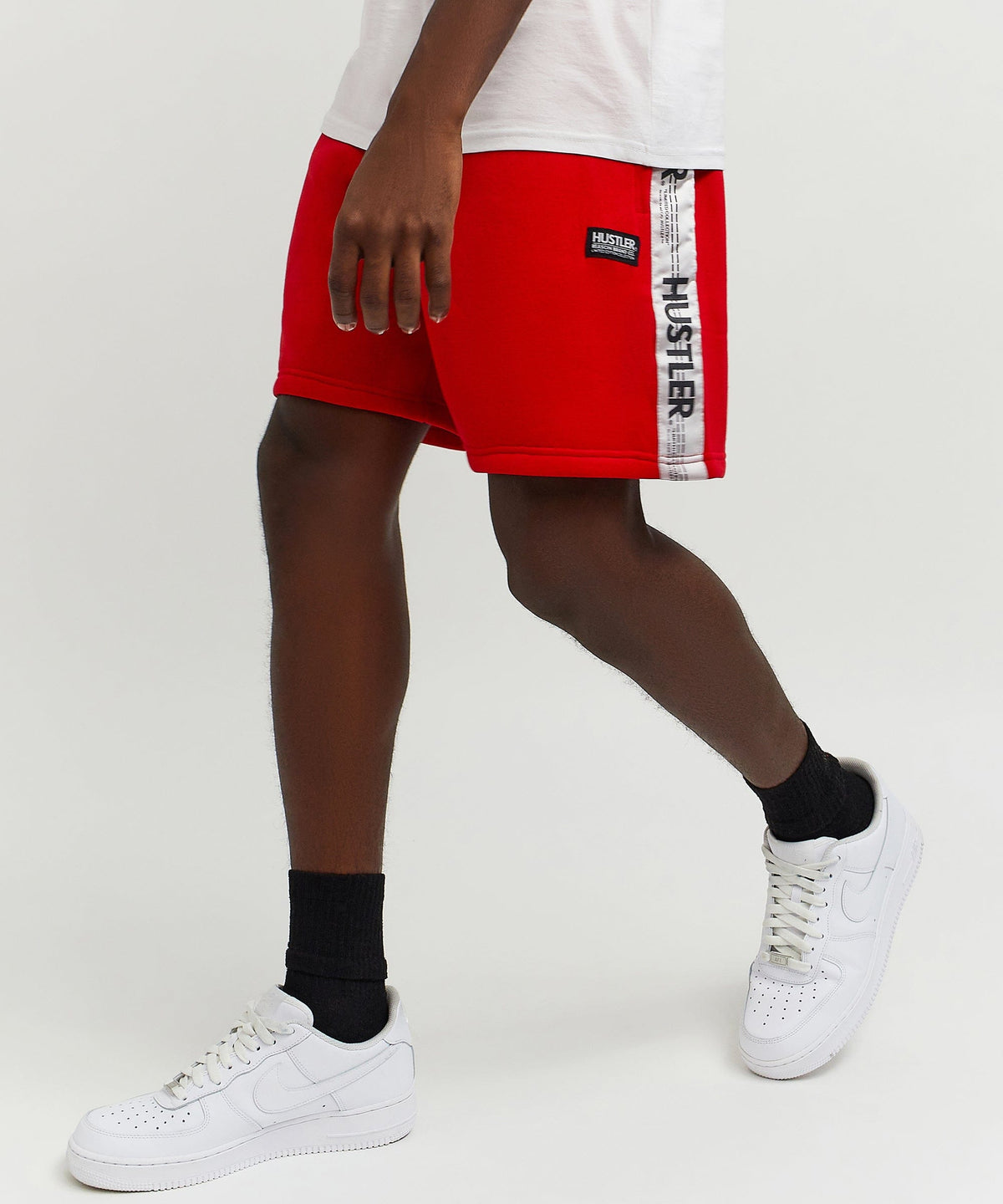 Hustler Side Taped Short - Red