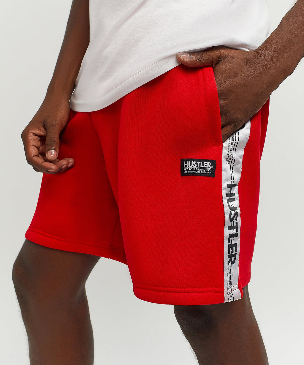 Hustler Side Taped Short - Red