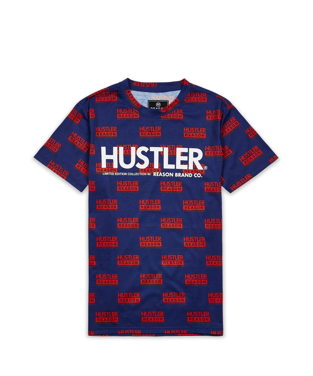 Hustler Logo Tee And Shorts Set